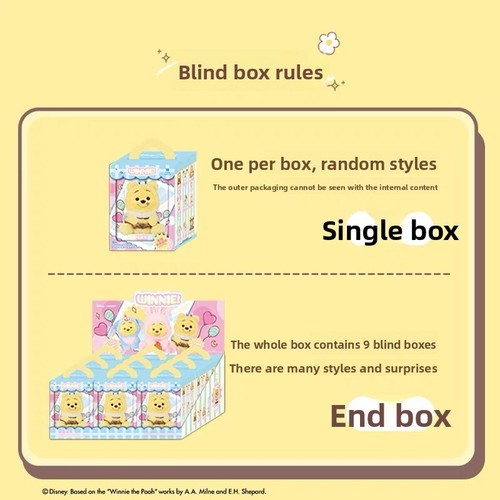 MINISO Winnie Puuh Freche Party Plüsch Vinyl Spielzeug Blindbox Figur BRANDNEU - Bild 17 von 18