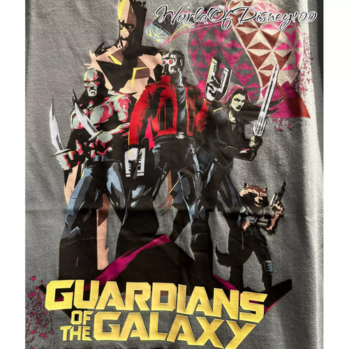 NEW Disney Shirt Adult Gray Marvel Guardians Of The Galaxy Size M New - Picture 2 of 2
