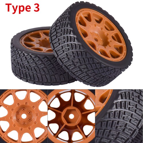 RC Wheels Tires 1/10 12mm Hex for 1/10 RC Car Tamiya TT02 Traxxas HSP HPI RedCat - Picture 5 of 38