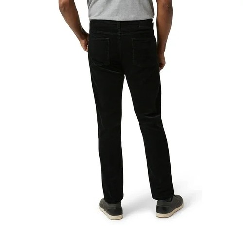 Chaps Men's & Big Men's SIZE 36 X32 Stretch Fine Corduroy 5 Pocket Pant BLACK - Picture 2 of 7