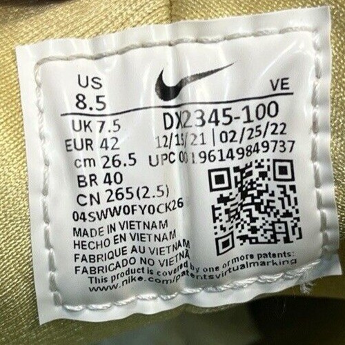 Nike Air Huarache White Safety Orange Men's US 8.5 Sneakers Athletic Shoes - Picture 6 of 8
