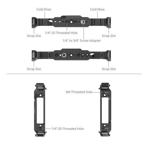 SmallRig Monitor Cage for Atomos Ninja Series Recorder Cage with Mounting Points - Picture 3 of 6