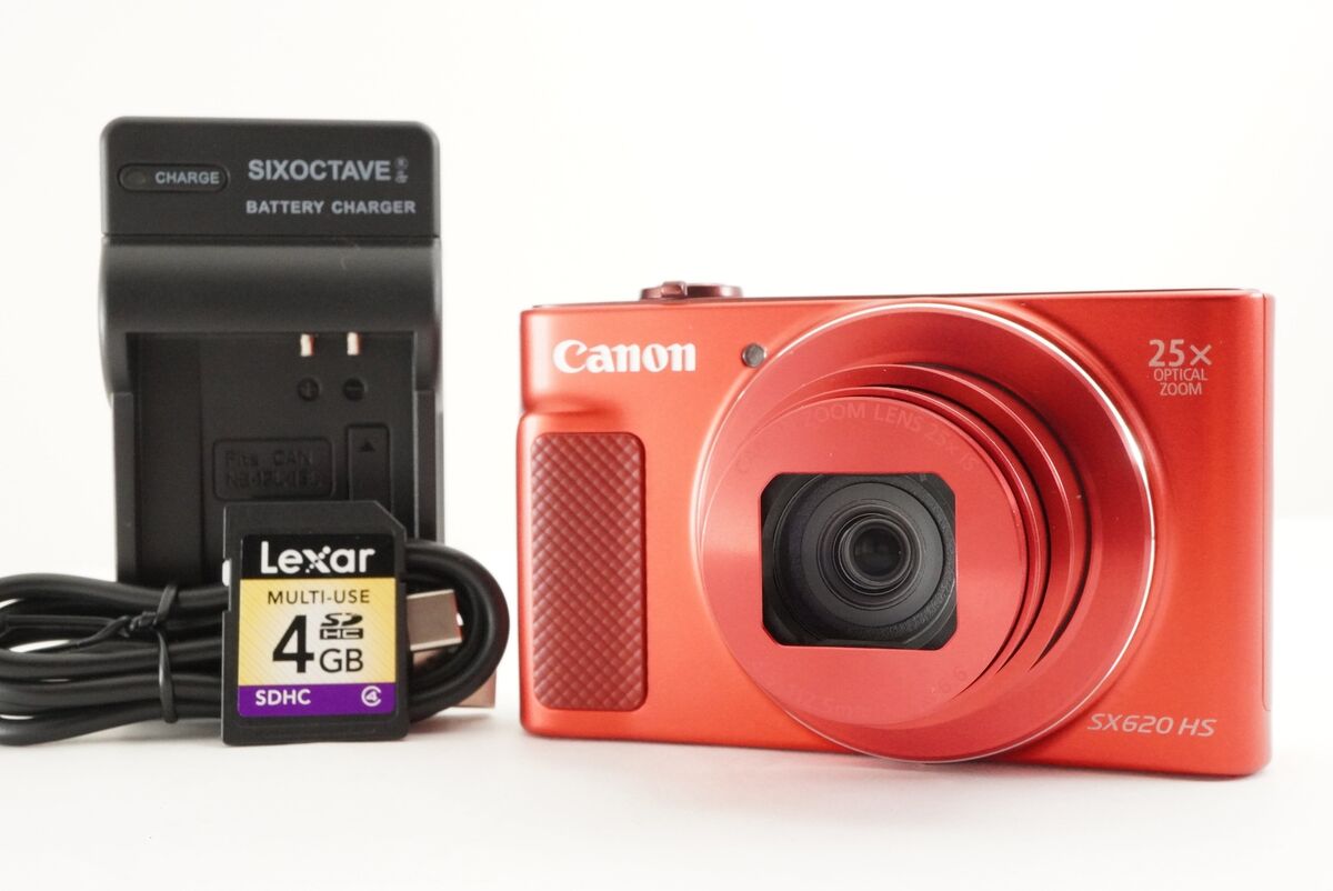 Canon PowerShot SX620 HS Red With 4GB SDHC Card Digital Canon PowerShot SX620 HS Red With 4GB SDHC Card Digital