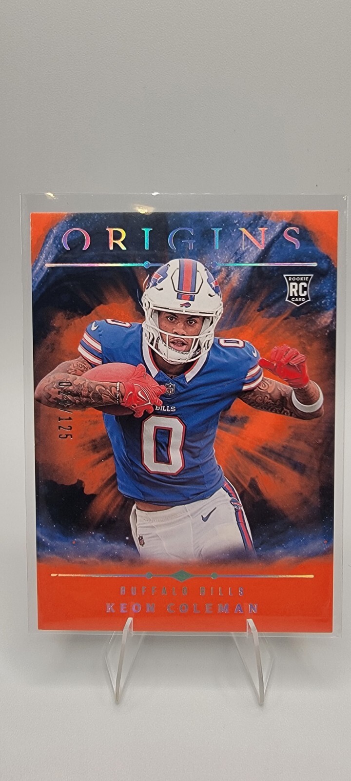 KEON COLEMAN 2024 Panini Origins RC Rookie Orange /125 #129 Buffalo Bills