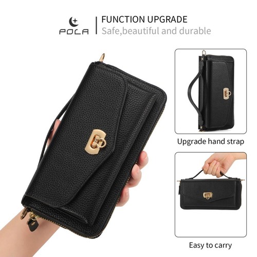 For LG Stylo 4/Q Stylus/Stylo 5/Stylo 6 Case TPU+Flower Zipper Leather Phone Bag - Picture 30 of 144