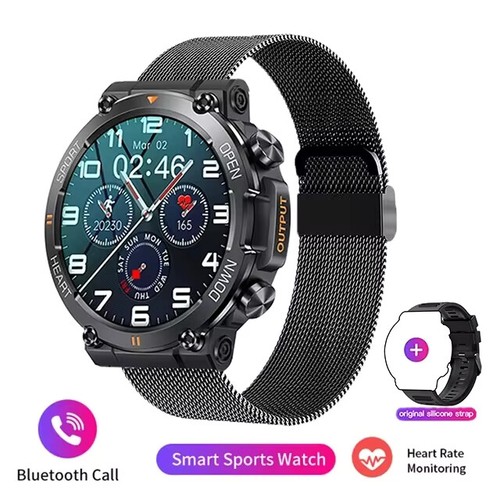 Smart Uhr Smartwatch Herren Bluetooth Armbanduhr Männer Wasserdichte Sport Uhr - Bild 10 von 11