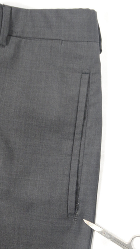 Prada Suit Jacket Pants EU 54R 44 36/32 Slim Gray Wool Italy Office Business - Picture 15 of 16