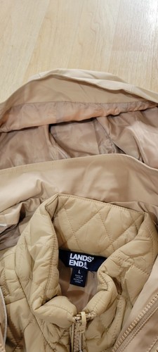 NEW Lands' End Women's 3 in 1 Systems Jacket Tan Size L NWT, VEST,RAINCOAT,BOTH - Picture 7 of 15