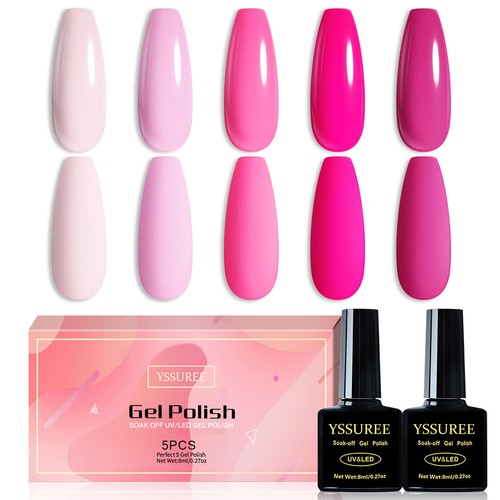 20PCS Nail Gel Polish Set Soak off UV LED Colour Base Top Coat Nail Varnish UK - Picture 61 of 82