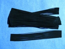 10 silicone Tab Black Blue Glitter T49  Fish Lure Spinnerbait Buzz Bait Jig