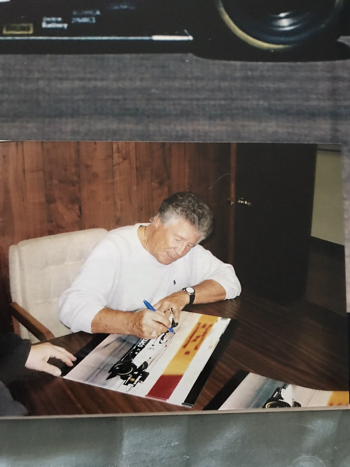 Mario Andretti Autographed Signed 16x20 RACE CAR Photo SUPERSTAR GREETINGS COA 