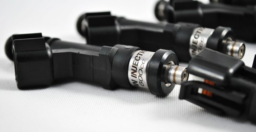 Inyectores de riel de combustible Toyota Soarer Chaser Supra 1JZGTE 1JZ-GTE Turbo 600cc 6 negros - Imagen 2 de 2