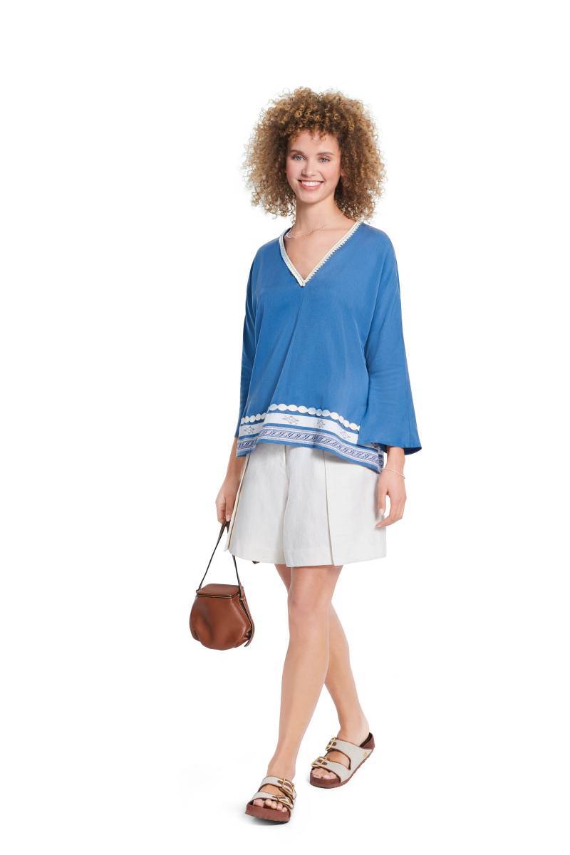 Schnittmuster Tunikashirt mit V-Ausschnitt Burda a5776 34-48