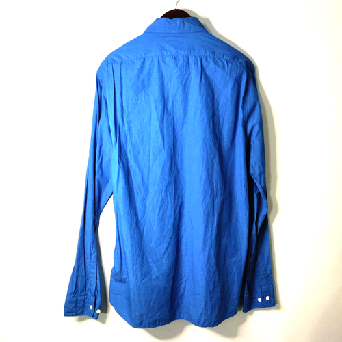 Scotch & Soda Men XL Casual Shirt Regular Fit Blue Button Up Tropical Preppy Y2K - Picture 4 of 11