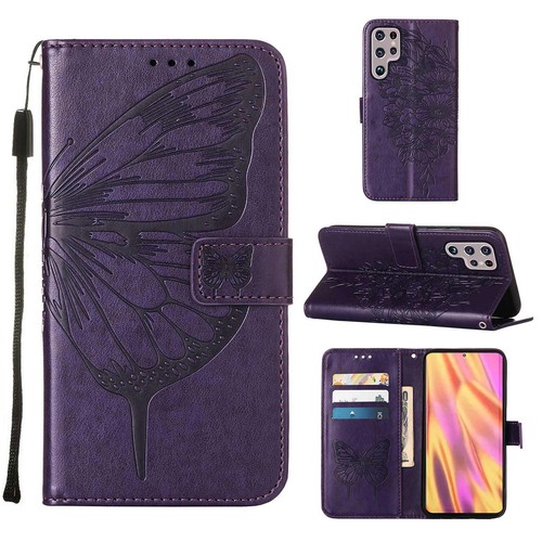 Funda tipo billetera de cuero abatible para teléfono Samsung Galaxy S24 Ultra S23 FE S22 S25 - Imagen 7 de 92