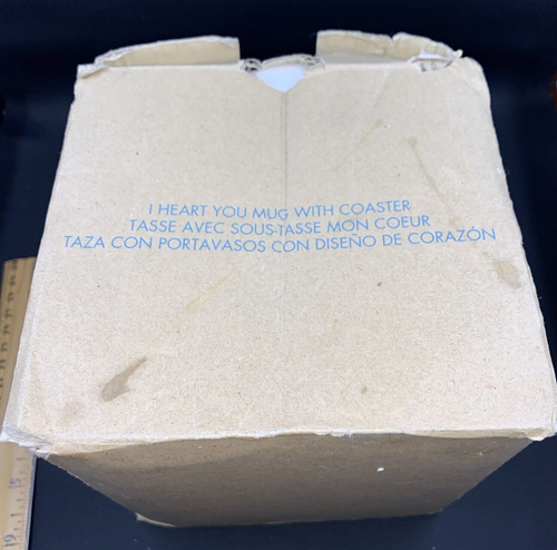 Taza y posavasos de cerámica en forma de corazón Avon - Imagen 13 de 17