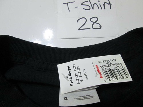 NWT Fred Meyer Mens Size XL T-Shirt Black Graphic Print 100% Cotton Casual - Picture 6 of 6