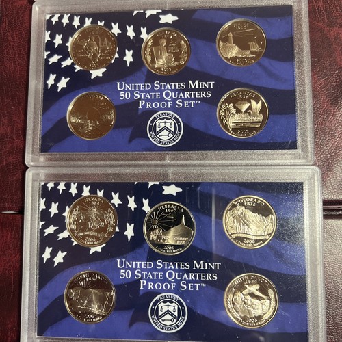 25 Diff Proof State Qtr Set: 1999, 2001, 03, 06, 07 In Plastic Lens CLM9 - Picture 3 of 6