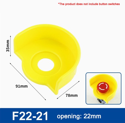 16MM/22MM Flat Head/Emergency Stop Button Switch Protective Cover Waterproof - Picture 13 of 41
