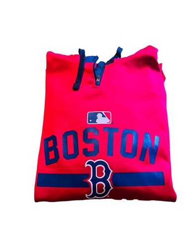 Giacca con cappuccio Boston Red Sox Majestic MLB Baseball collezione autentica S/CH/P - Foto 3 di 7