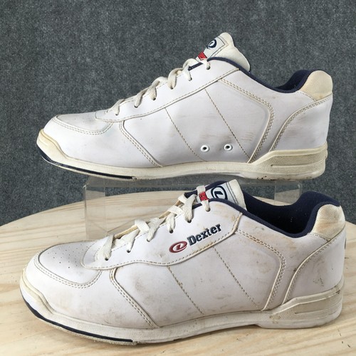 Dexter Shoes Womens 11 M Bowling Sneakers White Leather Round Toe Lace Up Low - Picture 2 of 16