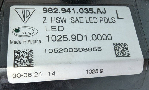 2017-2024 PORSCHE 718 CAYMAN/BOXTER LED PDLS LEFT LH SIDE HEADLIGHT OEM - Picture 7 of 7