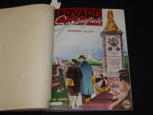 1951-1952 HARVARD A. A. NEWS BOUND VOLUME - 9 FOOTBALL PROGRAMS - KD 6359B - Picture 4 of 13