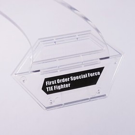 Display Stand for LEGO 75101 First Order Special Forces TIE, Acrylic 3D stand.