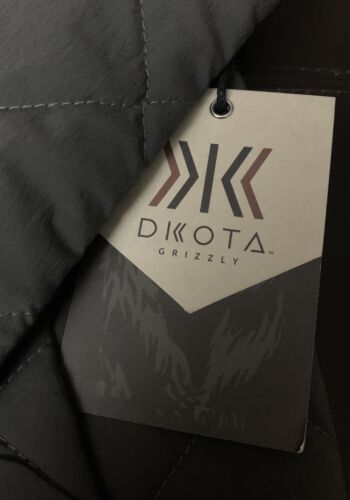 Giacca trapuntata leggera uomo Dakota Grizzly Thad nuova con etichette taglia XL grigio asfalto OS - Foto 4 di 9
