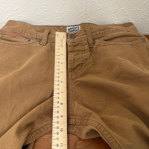 Naked And Famous Jeans 30x32 Brown Selvedge Duck Button Fly Weird Guy - Picture 8 of 18
