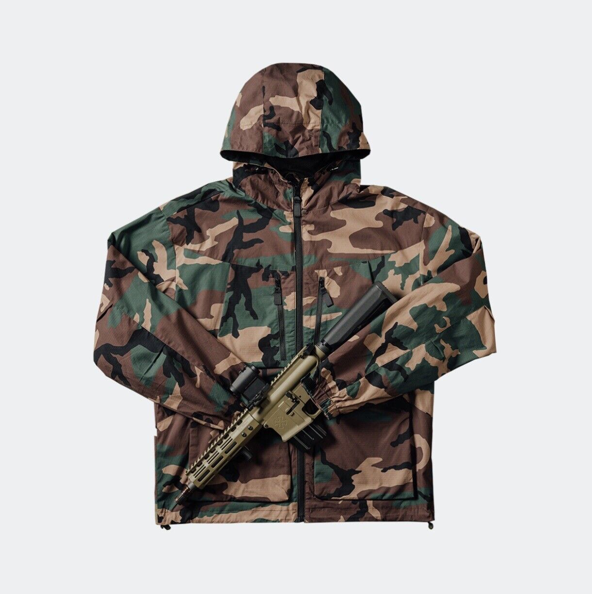 Qilo Tactical QILO x WRMFZY Browning Jacket in M81 Woodland Size