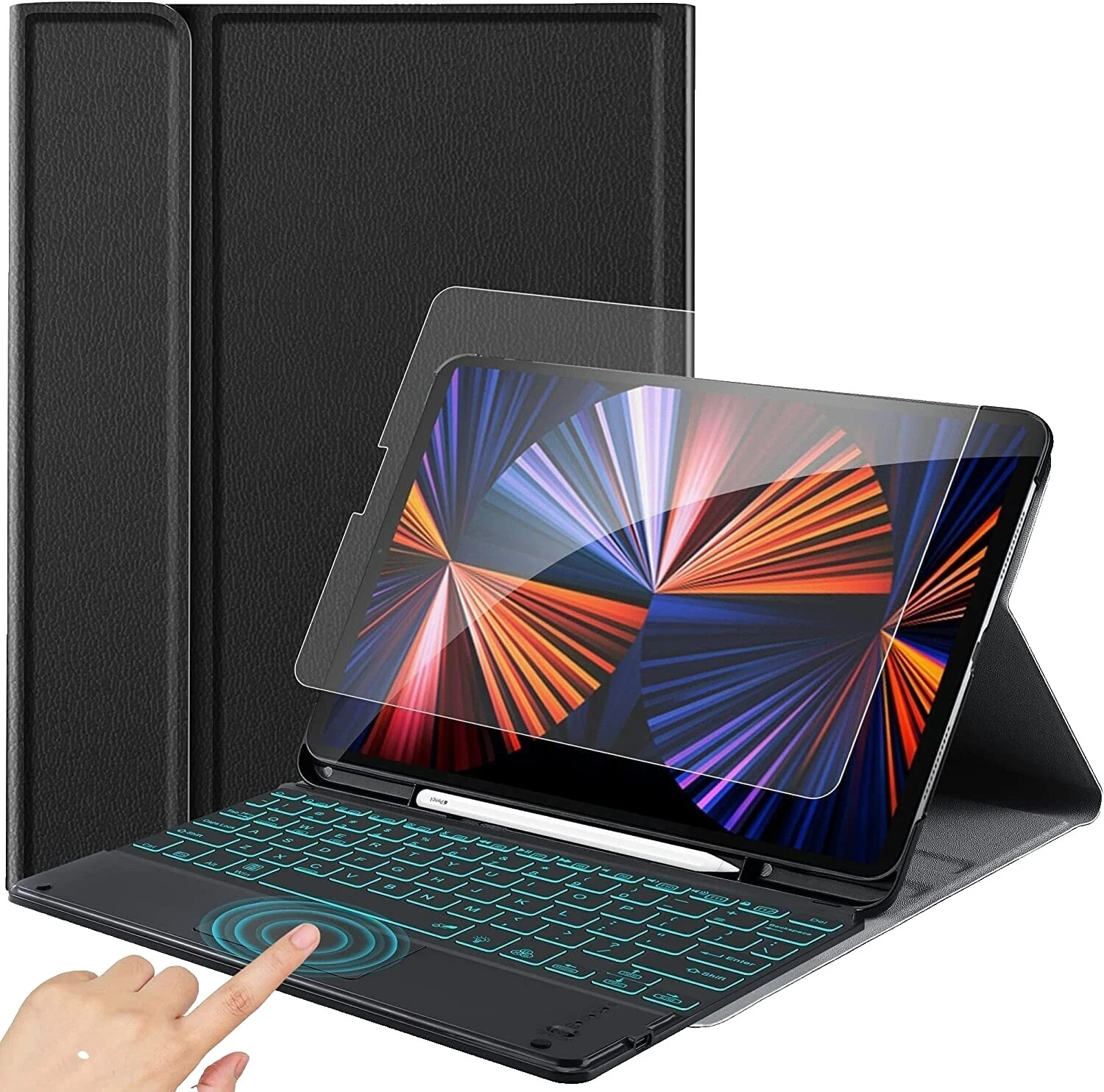 Black Synthetic Leather Tablet & eReader Cases, Covers & Keyboard Folios