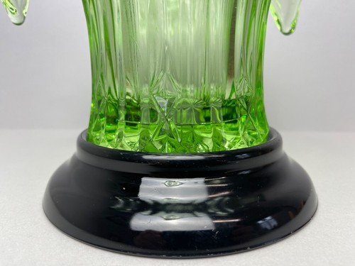 Sowerby Art Deco Schale 30er Jahre grünes Glas "Iris", 3 Stück - Bild 6 von 9