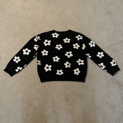 Love Ellie Black Floral Sweater Girls L - Picture 3 of 3