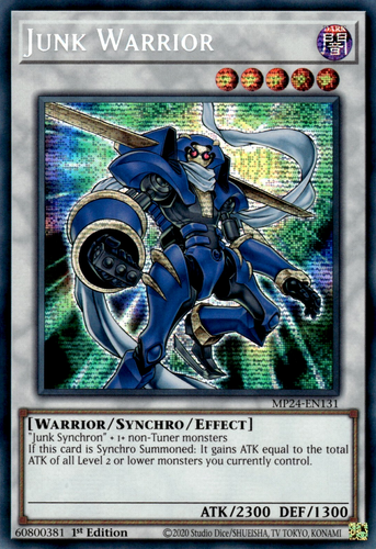 Junk Warrior (MP24-EN131) - Prismatic Secret Rare First ed. Yu-Gi-Oh!