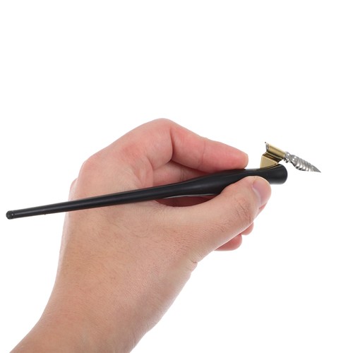 Retro Solid Wood Dipping Pen Chinese Calligraphy and Painting Tools Broad - Imagen 4 de 12