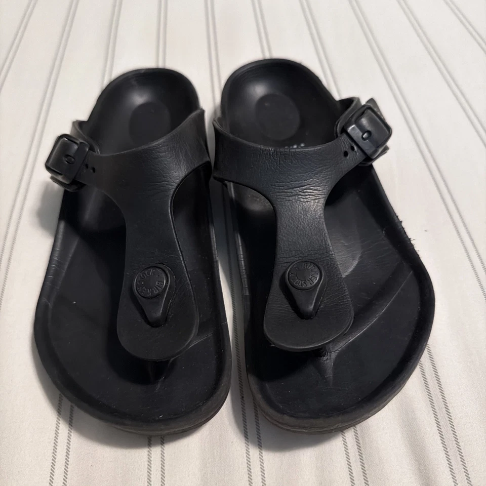 BIRKENSTOCK SANDALIAS DE TANGA NEGRAS GIZEH RECOVERY EVA NIÑO NIÑA TALLA 34 3 3.5 Foto 2 de 4