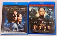 2x BLU RAY BUNDLE-The DaVinci Code/Angels And Demons-Tom Hanks Ron Howard Action