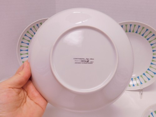 6 VTG Paul Mccobb Contempri Eclipse Shallow Bowls Soup Pasta 7 1/2" Mid Century - Picture 14 of 15