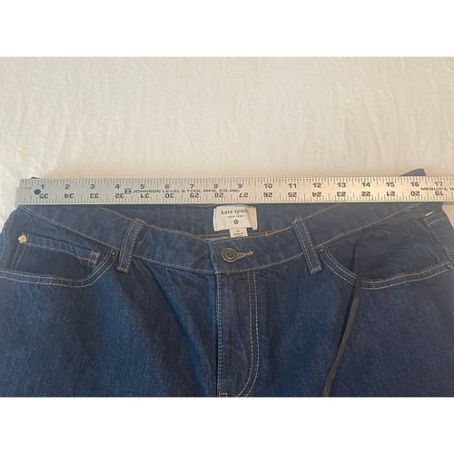 00661 Kate Spade New York Damen Wide Leg Crop Jeans Gr. 12 blau Denim Bündchen neu ohne Etikett - Bild 4 von 10