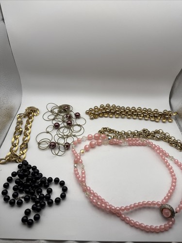Konvolut 6 Vintage Halsketten, Modeschmuck  - Bild 1 von 22