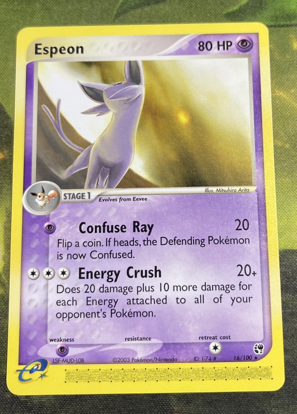 Espeon Rare 16/100 - EX Sandstorm - Near Mint