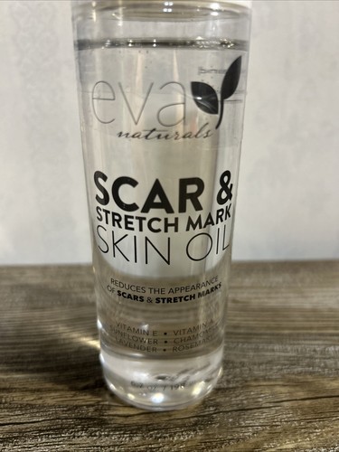 Eva Naturals Scar & Stretch Mark Skin Oil Vitamin E&A Sunflower lavender 6.7 Oz - Picture 2 of 3