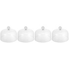 4 Count Dessert-abdeckung Tortenglocke Kunststoff Kuchenanzeige Kuppel