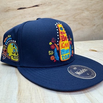 NEW Modelo x Lids HD Day Of the Dead Fitted Hat Cap Blue sz 8