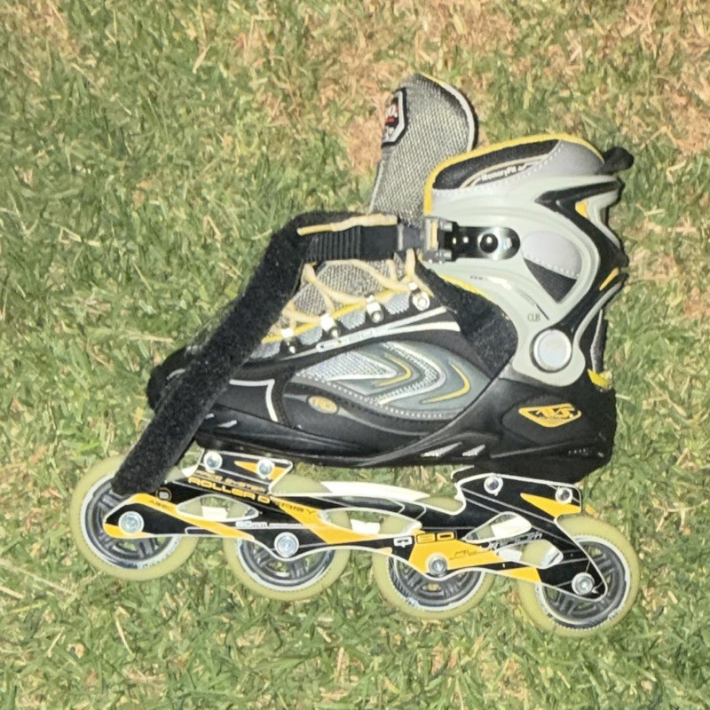 Roller Derby RD VCU Men's 4-Wheel Inline Skates Black/Gray/Yellow
