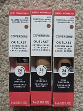 (3) Covergirl Outlast Extreme Wear 24HR Concealer - #870 Toasted Almond, 0.30 Oz