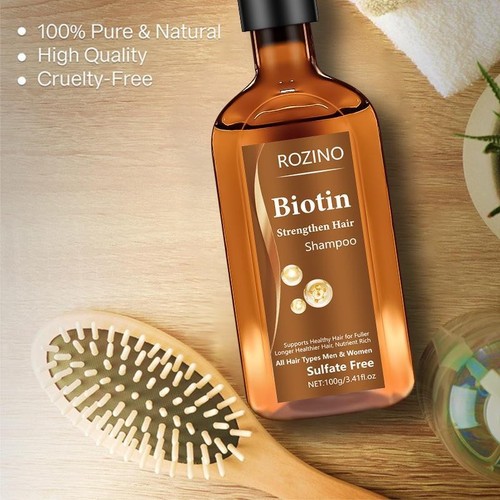 Set Shampoo e Balsamo Biotina con DHT Bloccante Senza Capelli Solfato 16 Grow Fl M7K2 - Foto 8 di 12