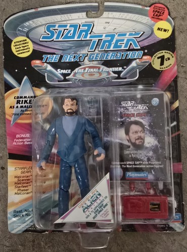 Playmates Toys Star Trek Commander Riker a Malcorian Action Figure