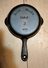 Good Health Cast Iron Skillet #3 (6 1/2) Made by Griswold USA